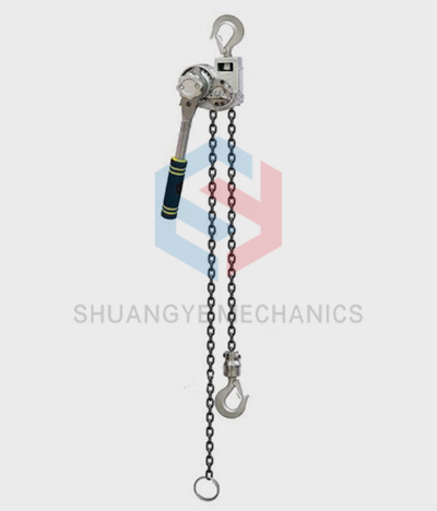 Magnesium alloy chain lever hoist 0.75 Ton